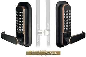 Mc-7270550 Jounjip Mechanical Keyless Combination Lever Handle Door Lock Flat Spindles