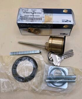 7075sc10-10b-ka2 Kaba Ilco 7015sc-10b New Brass Rim Cylinde Bronze