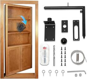 Zhang-jj-am-1 Katywixu Secret Book Latch Compatible With Invsidoor Door Hinge Lock Hidden