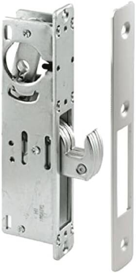 Keys4less 683823015088 Narrow-stile 1-1/2 Inch Hook Bolt Lock Body With Faceplates Aluminum Frame Sliding D