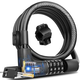 Keystp 197644608058 Bike Lock Cable With Combination High Security 5-digit Resettable C... Fast Ship