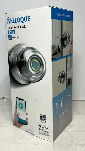 Klloque 711181512885 Fingerprint Door Lock Smart Knob With Biometric Loc