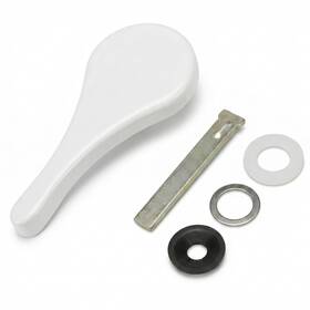 Koioya 717308998228 Metal Sliding Door Latch Lever Replacement Fit For Jeld-wen White