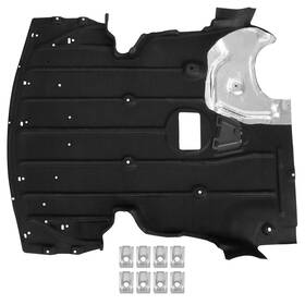 Go-4967 Kuafu Front Engine Splash Shield Compatible With 2006-2013 Bmw 3-series Black