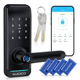 Kucacci 761026039640 Keyless Entry Smart Lock With Handle Door -keypad