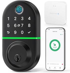 Y1-bbf2lh Kucacci Keypad Smart Deadbolt Wifi Door Lock Keyless Entry For Front