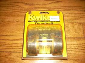 Kwikset 042049008401 Deadbolt Door Lock With Keys 665 Al 3 Cp Usa Made 1 3/8 Inch - 3/4
