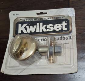 Kwikset 042049010152 Keyless Interior 1 Inch Deadbolt No. 663