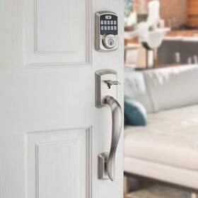 Kwikset 042049138047 Aura Satin Nickel Single Cyl. Elec. Bt Keypad Smart Lock Deadbolt