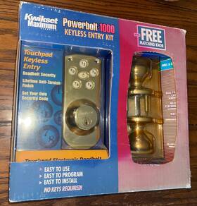 Kwikset 042049487527 Powerbolt 1000 Touchpad Electronic Deadbolt Lock Matching Knob New