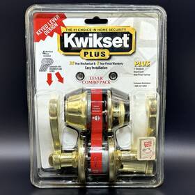 Kwikset 042049732894 Lido Brass Lever Combo Pack Rh Deadbolt 4 Keys Nos 1998 Vintage