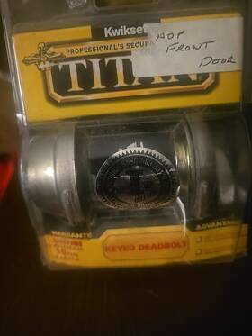 Kwikset 042049801613 Nos Titan Double Cylinder Deadbolt Keyed Ansi Grade 2 Nickel
