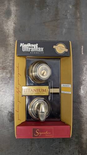 Kwikset 042049945089 Ultramax Security Deadbolt New