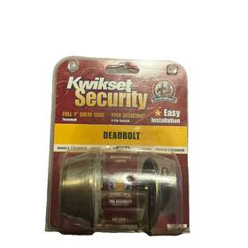 96600-420 Kwikset 042049951011 Double Cylinder Deadbolt Polished Brass