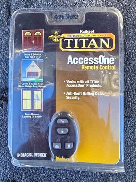 Kwikset 042049971217 Titan Access One Keyless Fob Keychain Entry Remote Control 872