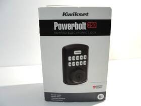 1009369222 Kwikset Keyless Entry Powerbolt 250 Keypad Electronic Lock With 25 User Codes