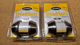 118010 Kwikset 2 X Gatehouse Co Deadbolt Keyed Side Fits All Doors New