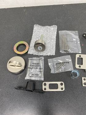 158rdt-15s.strkp Kwikset Milan Single Cylinder Deadbolt Satin Nickel