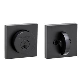 158sqt-514s Kwikset Iron Black-polished Single Tubular Door Deadlock Assembly