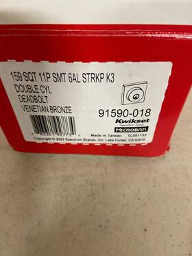 159sqt-11ps.strkp Kwikset Double Cylinder Deadbolt Signature Series - Venetian