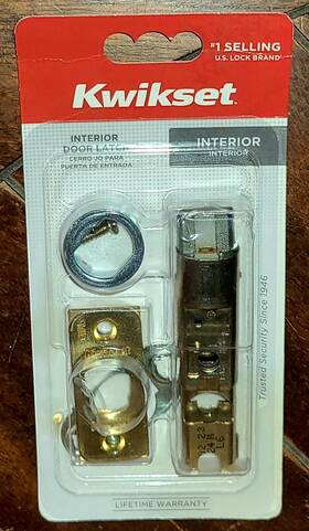19843 Kwikset Interior Door Latch #19843 6al Pl Cp 3