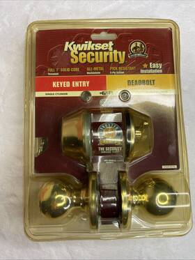 22426-001al Kwikset Security Set Keyed Entry And Deadbolt New In Pkg
