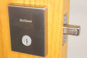 258rct15 Kwikset San Clemente Single Cylinder Deadbolt Satin Nickel #9a7