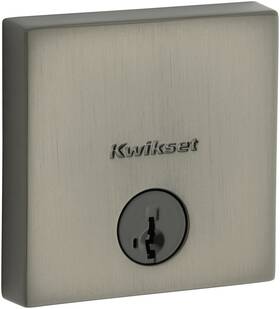 258sqt-18gs.strkp Kwikset 258sqt-s.strkp Downtown Single Cylinder Keyed Entry - Gun Metal