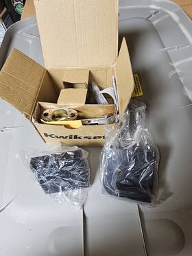 258sqt514 Kwikset Downtown Single Cylinder Deadbolt Matte Black #8a4