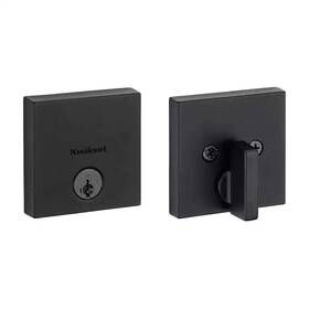 258sqt514smt Kwikset Downtown Low Profile Iron Black Square Single Cylinder Deadbolt