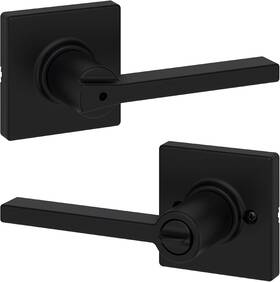 300cslsqt-514 Kwikset Casey Interior Privacy Door Handle With Lock 1 Pack Matte Black