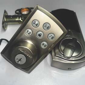 50248cbr Kwikset 30228 4 450248 Deadbolt Door Lock Z Wave Satin Nickel No Keys Included Touch