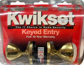 30597 Kwikset The # 1 Choice In Home Security-keyed Entry Door Lock