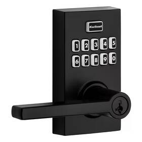 Kwikset 445028224244 Smartcode 917 Matte Black Contemporary Keypad Electronic Single-cylinder Halifax