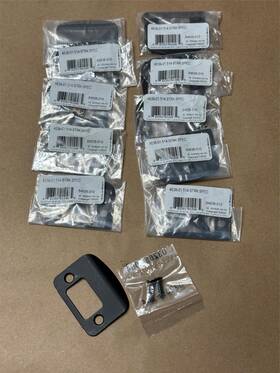 84638-010 Kwikset 4638-01 11x Lot Square Deadbolt Full Lip Strike Iron Black Finish