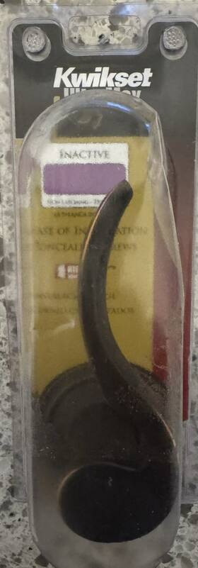 97880-572 Kwikset 49423 Ultramax Dummy Lever Shape Knob Handle - Right Bronze /