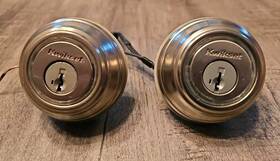 Kwikset 642078303425 2 Pack Single Cylinder Deadbolt Finish Satin Nickel 925 Kevo Db 15 No Key