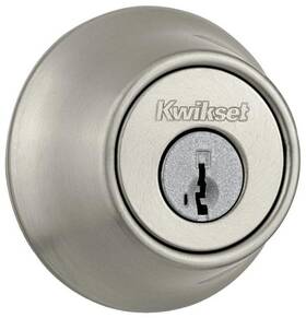 660-15s.strkp Kwikset 660-s Nickel Single Cylinder Deadbolt With Smartkey