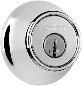 660-26s.strkp Kwikset 660-s Chrome Single Cylinder Deadbolt With Smartkey