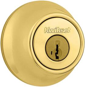 660-3s.strkp Kwikset 660-s Brass Single Cylinder Deadbolt With Smartkey