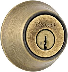 660-5s.strkp Kwikset 660-s Brass Single Cylinder Deadbolt With Smartkey