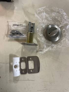 663-15.ds Kwikset One-sided Deadbolt - Satin Nickel