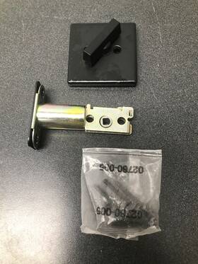 663sqt-514 Kwikset Privacy Deadbolt - Iron Black