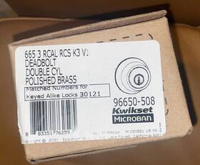 665-26d.ds Kwikset 665 Double Cylinder Deadbolt