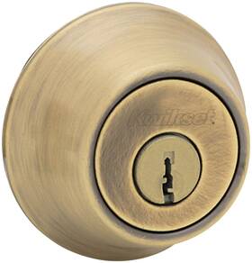 665-5.ds Kwikset 665 Double Cylinder Deadbolt - Brass