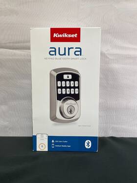 68519-002 Kwikset Aura Satin Nickel Finish Keypad Bluetooth Smart Lock