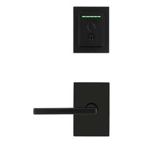 Kwikset 705353085222 Halo Touch Matte Black Contemporary Fingerprint Wi-fi Smart Lock Deadbolt Feat S