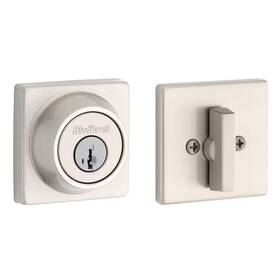 Kwikset 705353866739 660 Series Satin Nickel Keyed Square Deadbolt One Side Featuring Smartkey