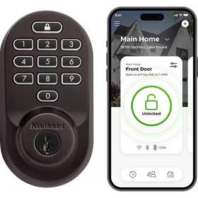 Kwikset 711181153545 Halo Venetian Bronze Keypad Wifi Electronic Single-cylinder Smart Lock Deadbolt