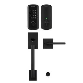 Kwikset 711181758030 Halo Select Matte Black Wi-fi Electronic Smart Lock Deadbolt With San Clemente H